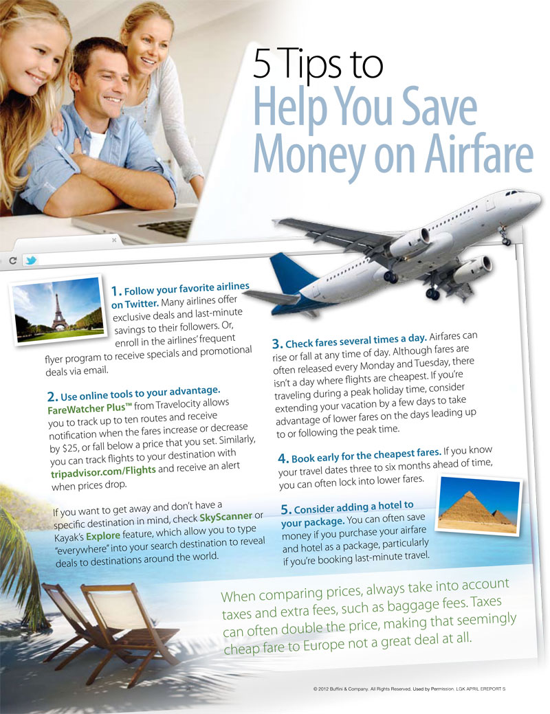 save money on air fare